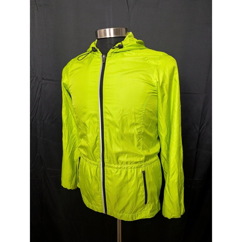 Xersion ~ Neon Lime/Black ~ Men’s Jacket ~ Size S ~ Raincoat Long Sleeve